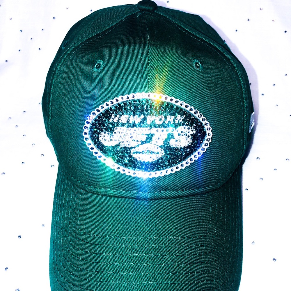 New NY Jets Bling Hat with Swarovski Crystals